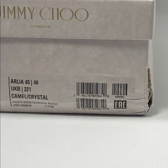 Jimmy Choo Arlia Suede Crystal Buckle Casual Wedge Sandals size 40 - Picture 13 of 13